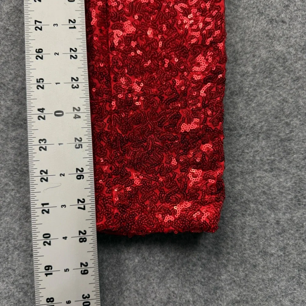 Tipsy Elves Womens Red Sequin‎ High Waisted Leggings Size Medium NWT TE-CWP322M